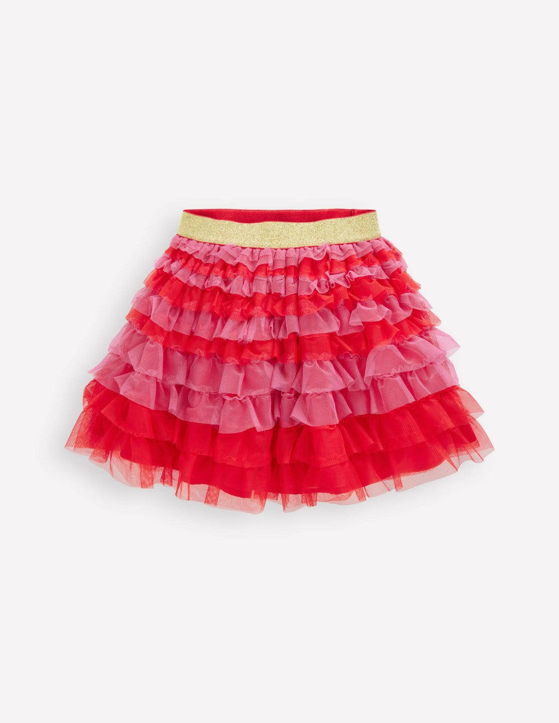 Tiered Tulle Skirt-Raspberry Pink / Boden Online