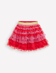 Tiered Tulle Skirt-Raspberry Pink / Boden Online