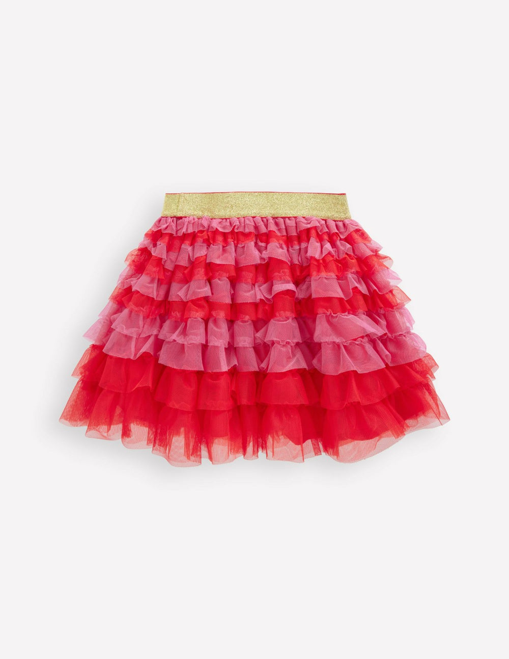 Tiered Tulle Skirt-Raspberry Pink / Boden Online