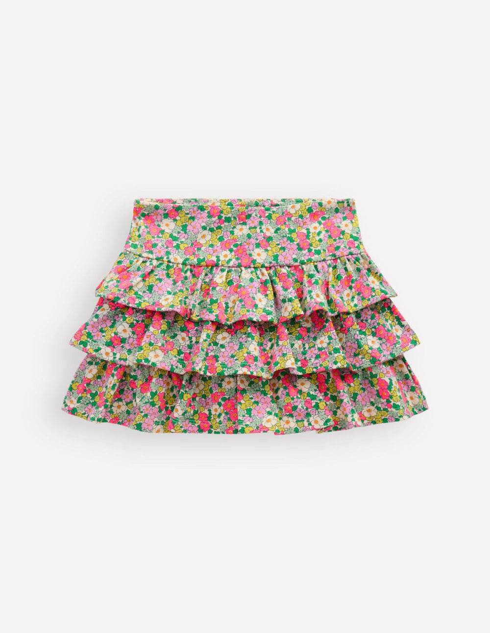 Frill Jersey Skort-Multi Summer Flowerbed / Boden Discount