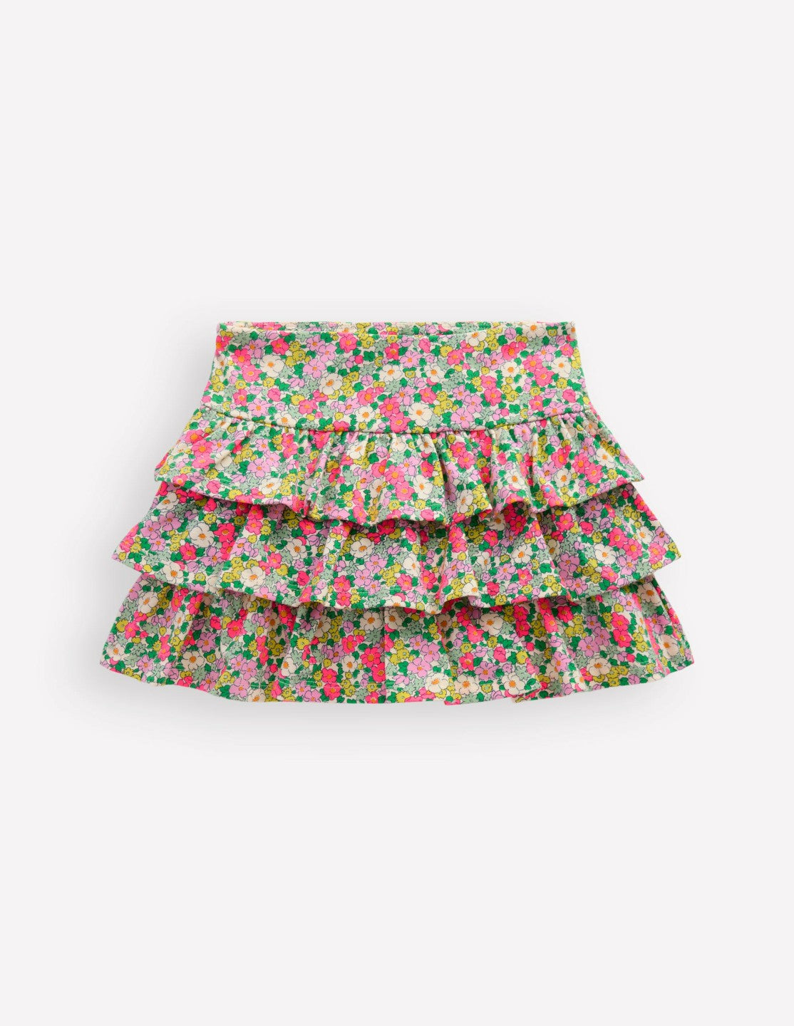 Frill Jersey Skort-Multi Summer Flowerbed / Boden Discount