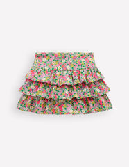 Frill Jersey Skort-Multi Summer Flowerbed / Boden Discount