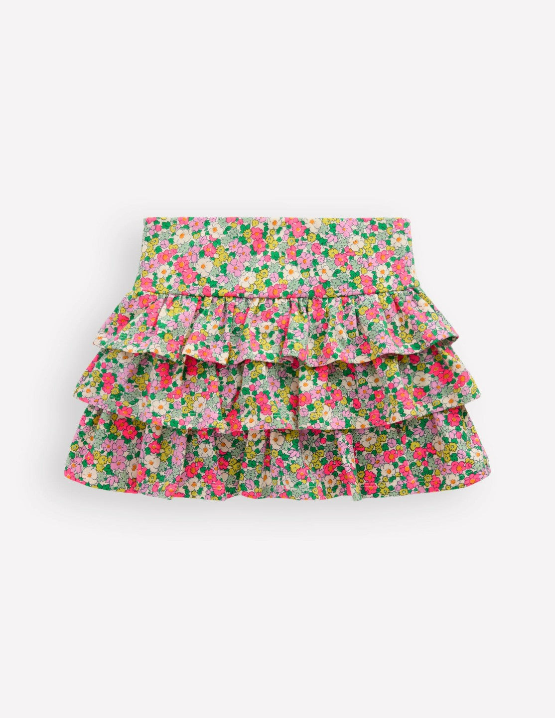 Frill Jersey Skort-Multi Summer Flowerbed / Boden Discount