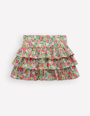 Frill Jersey Skort-Multi Summer Flowerbed / Boden Discount