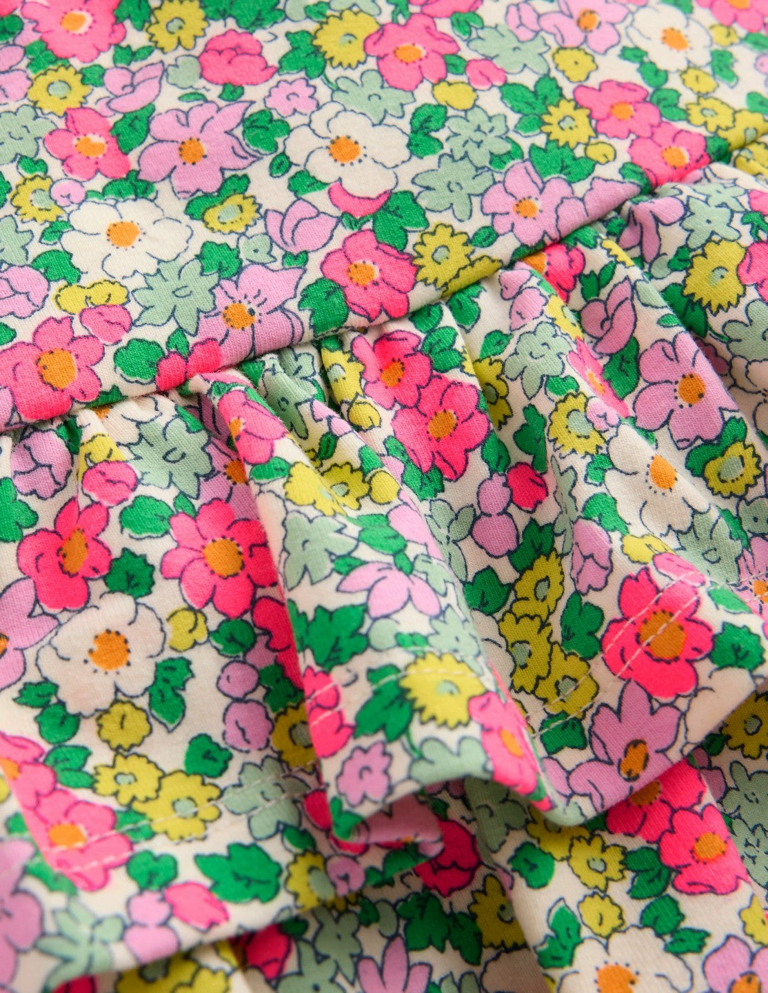 Frill Jersey Skort-Multi Summer Flowerbed / Boden Discount