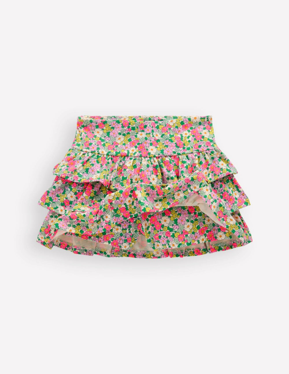 Frill Jersey Skort-Multi Summer Flowerbed / Boden Discount