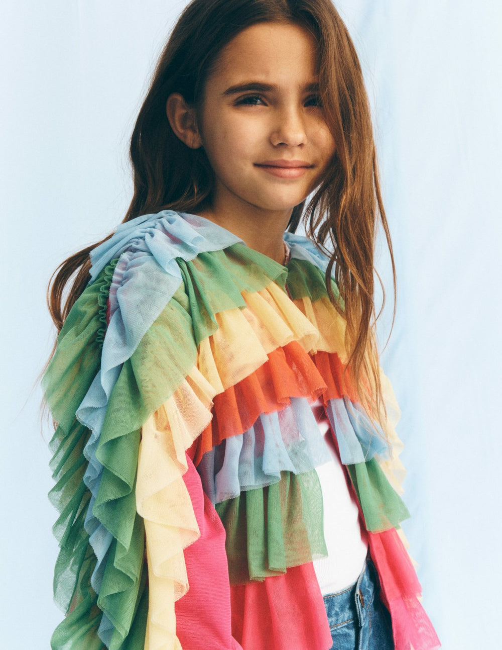 Rainbow Tulle Jacket-Multi Rainbow / Boden Sale