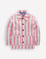 Denim Jacket-Pink Stripes / Boden On sale