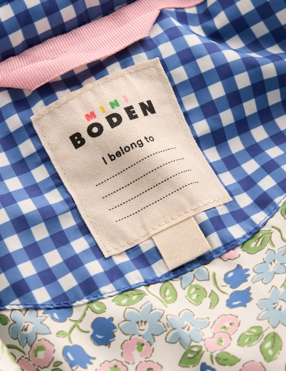 Padded Gingham Jacket-Gingham Floral Mix / Boden Sale