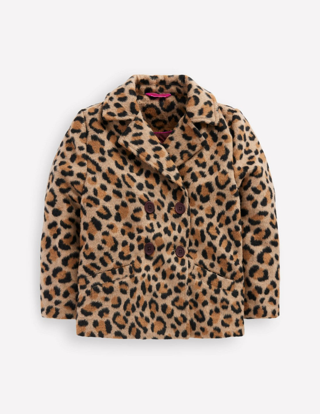Pea Coat-Large Leopard Spot / Boden Online