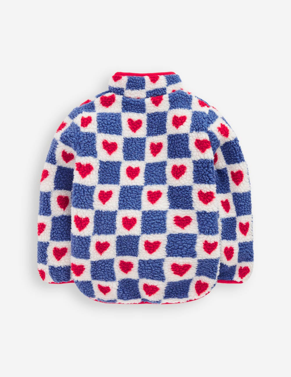 Eden Borg Zip-Through Jacket-Blue Heart Stamp / Boden On sale
