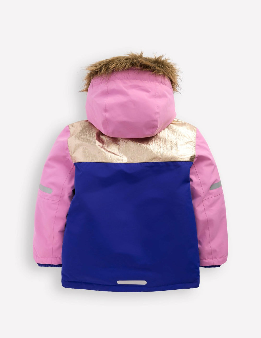 All-weather Waterproof Coat-Pink Metallic Colourblock / Boden