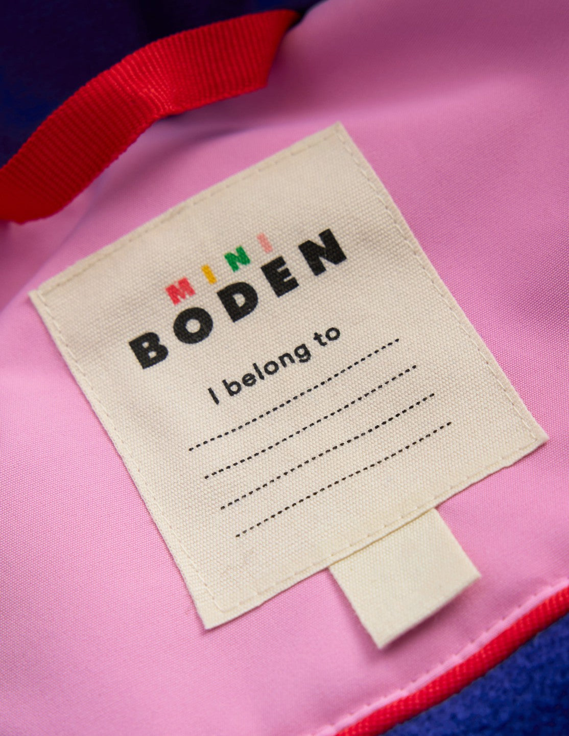 All-weather Waterproof Coat-Pink Metallic Colourblock / Boden