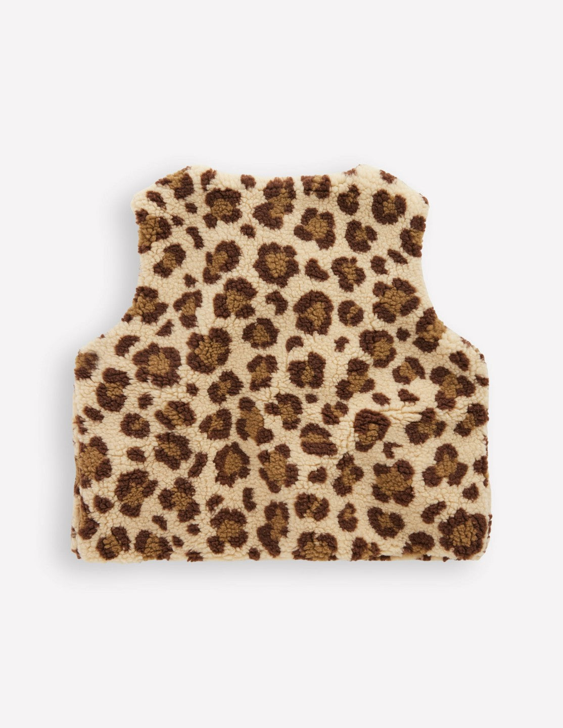 Relaxed Borg Gilet-Leopard / Boden Sale