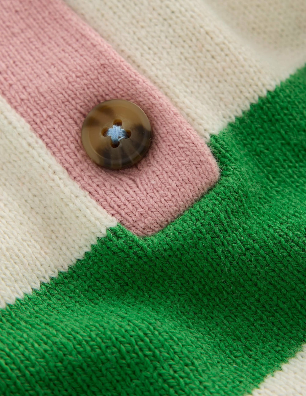 Knitted Rugby Sweater-Pea Green/Ecru Marl / Boden