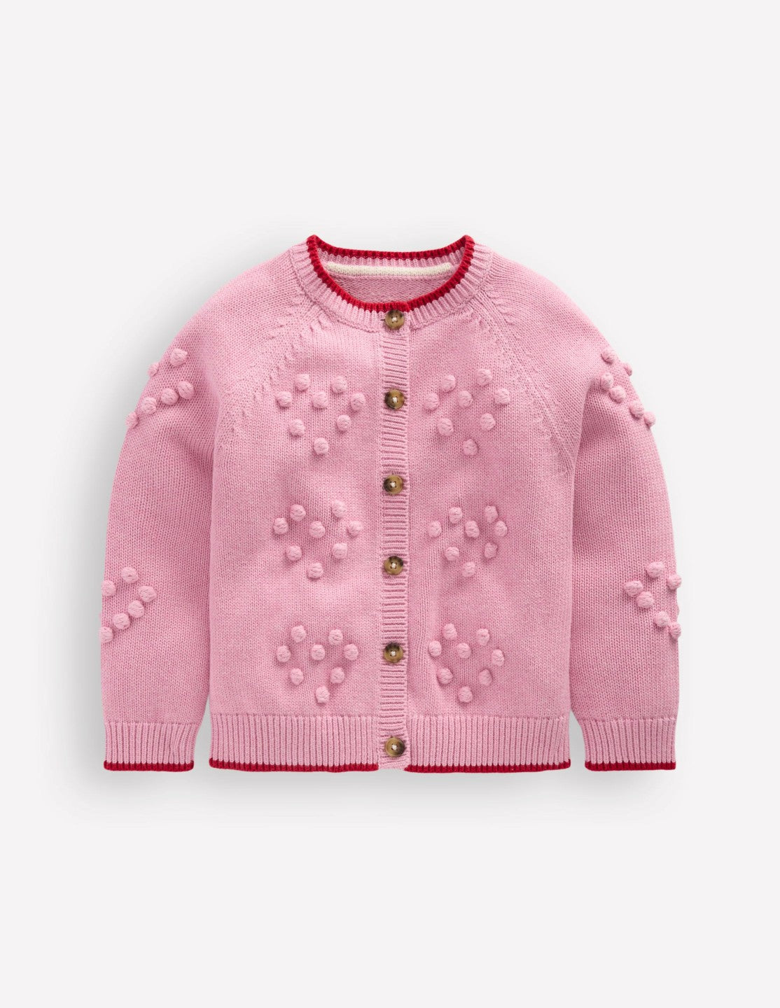 Pretty Bobble Cardigan-Formica Pink / Boden Outlet