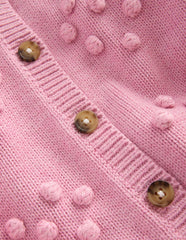 Pretty Bobble Cardigan-Formica Pink / Boden Outlet