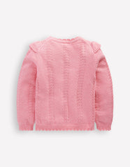 Embroidered Pointelle Sweater-Formica Pink Marl / Boden Discount