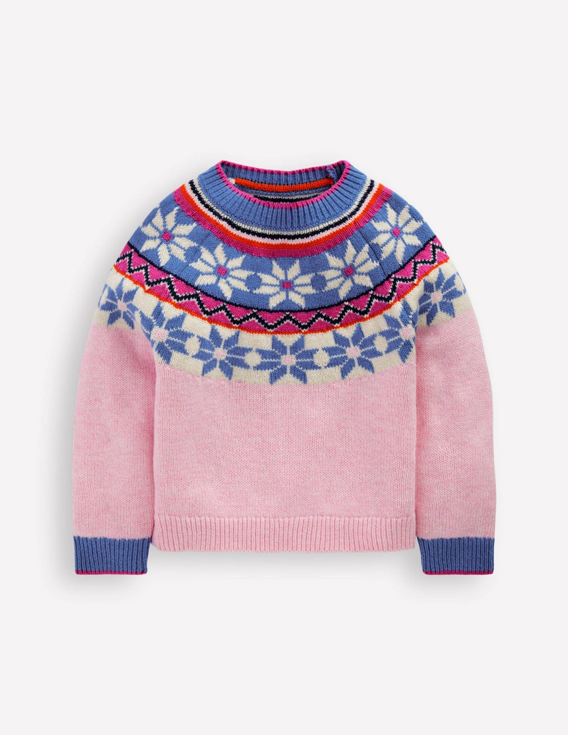 Eleanor Fair Isle Jumper-Blooming Pink / Boden On sale