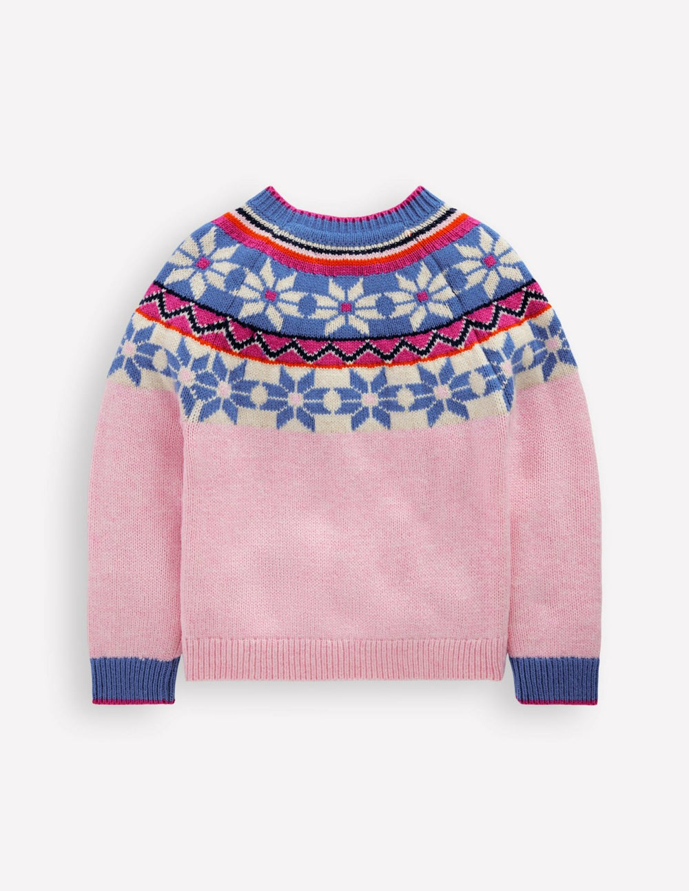 Eleanor Fair Isle Jumper-Blooming Pink / Boden On sale