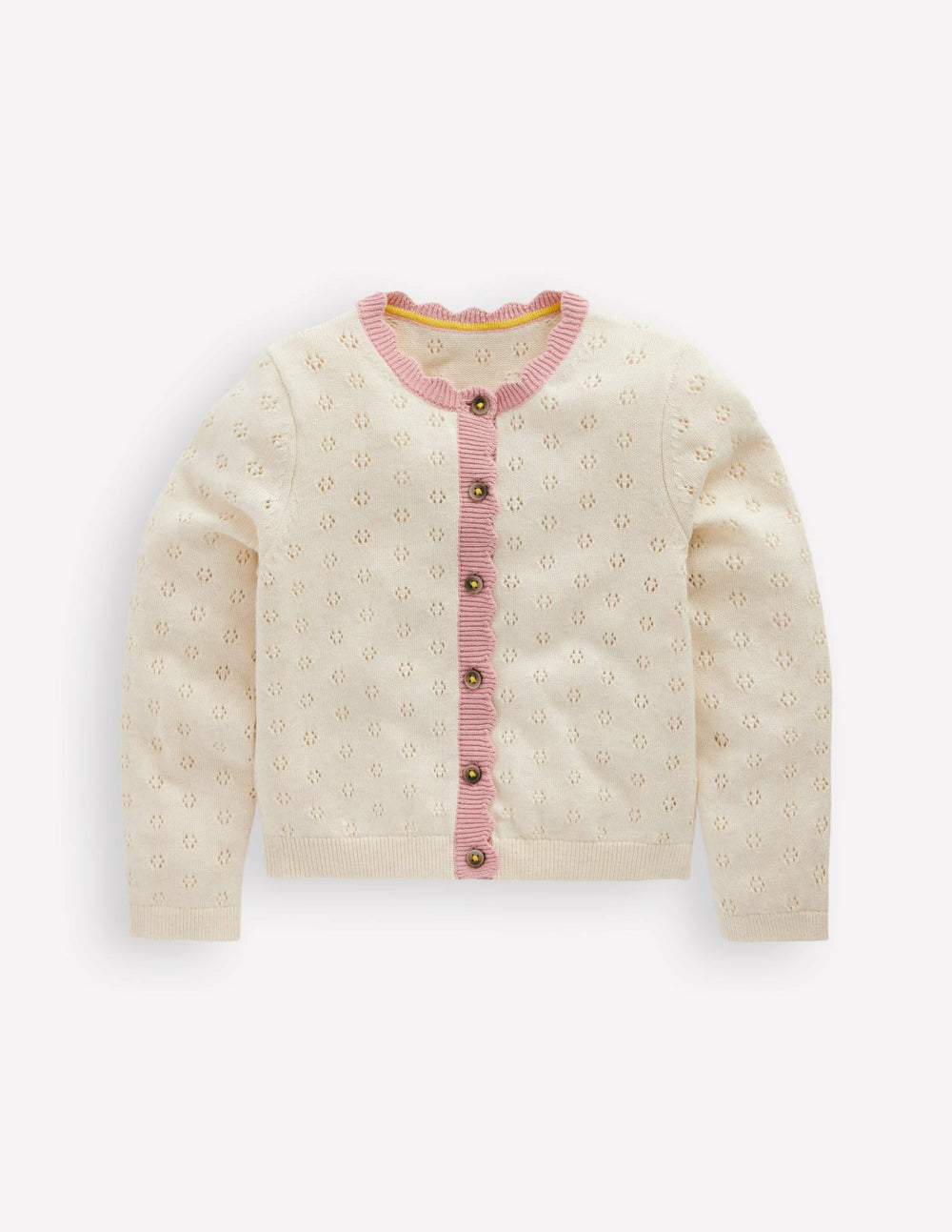 Everyday Scalloped Cardigan-Soft Ivory / Boden Discount