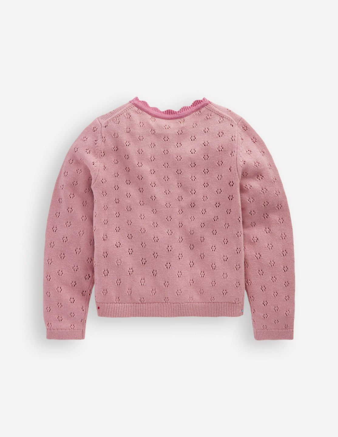 Everyday Scalloped Cardigan-Vintage Pink / Boden On sale