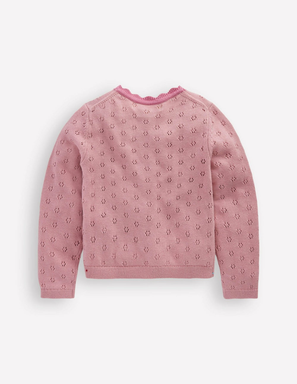 Everyday Scalloped Cardigan-Vintage Pink / Boden On sale