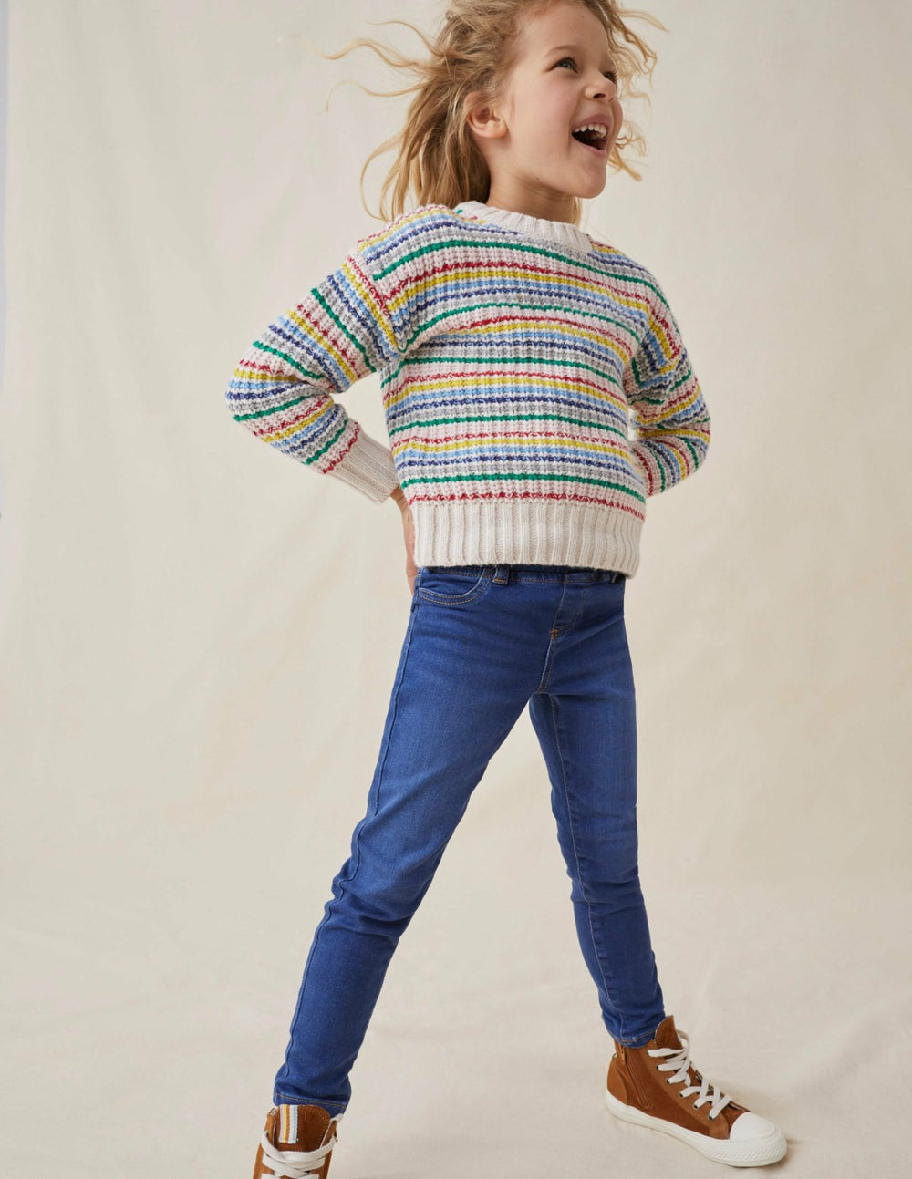 Adventure-Flex Denim Leggings-Mid Vintage / Boden Online