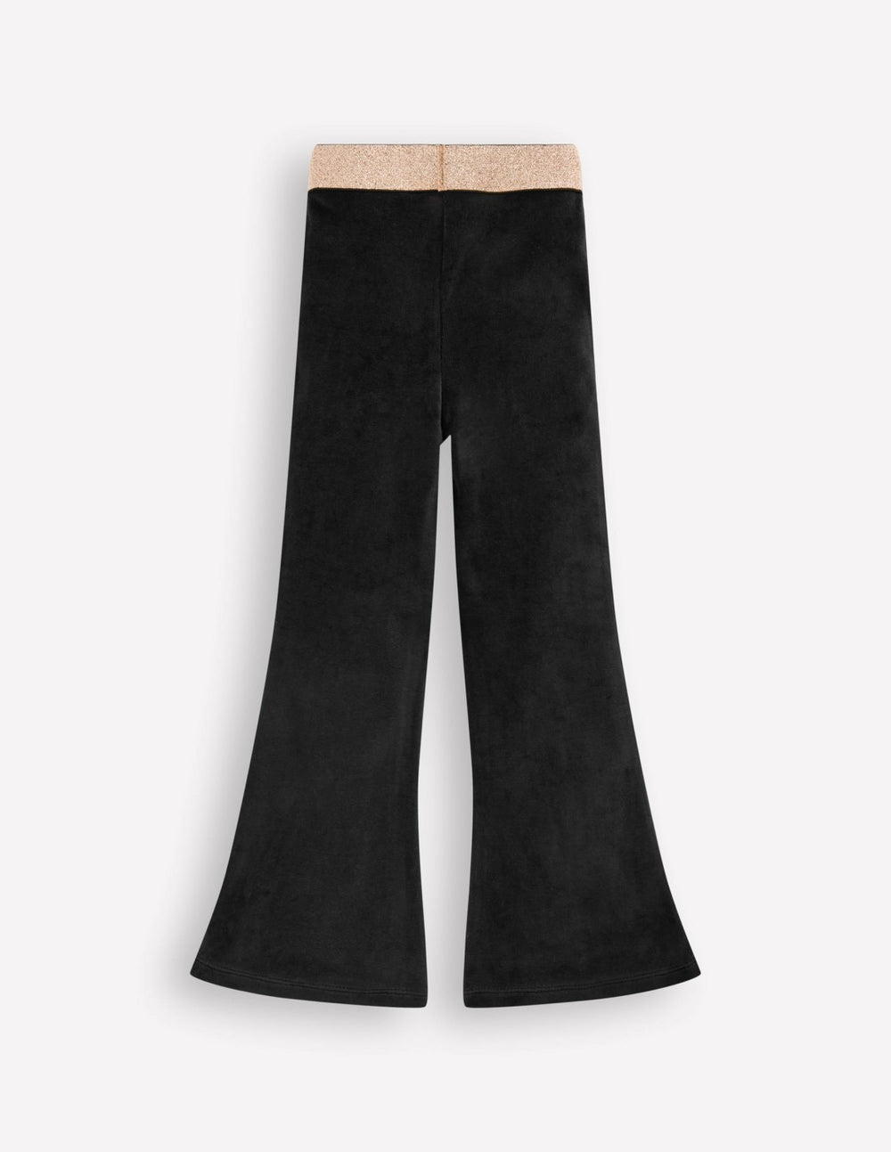 Velvet Flared Leggings-Black / Boden Outlet
