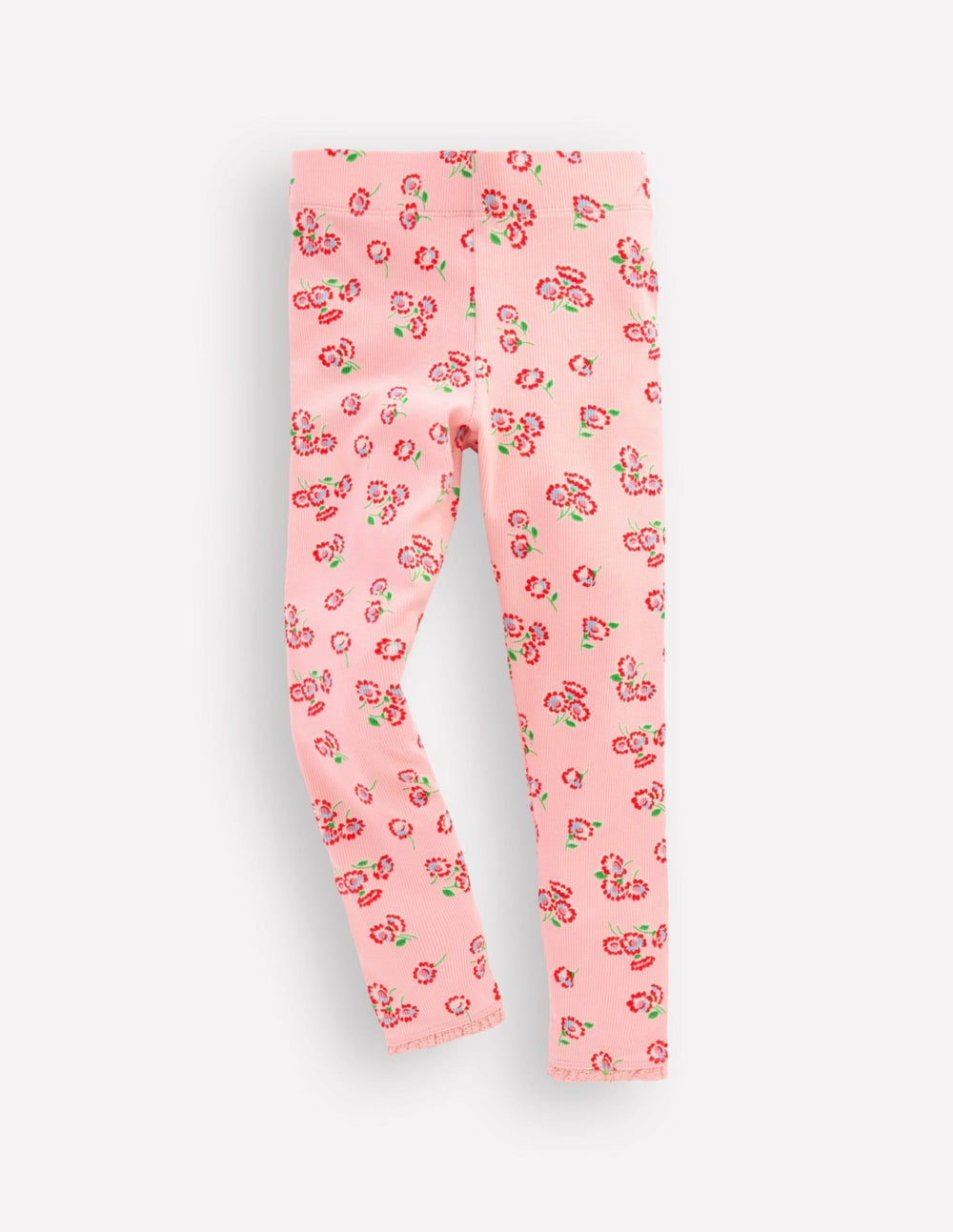 Ribbed Leggings-Chalk Pink Daisy / Boden Sale