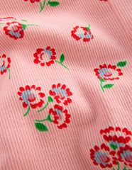 Ribbed Leggings-Chalk Pink Daisy / Boden Sale
