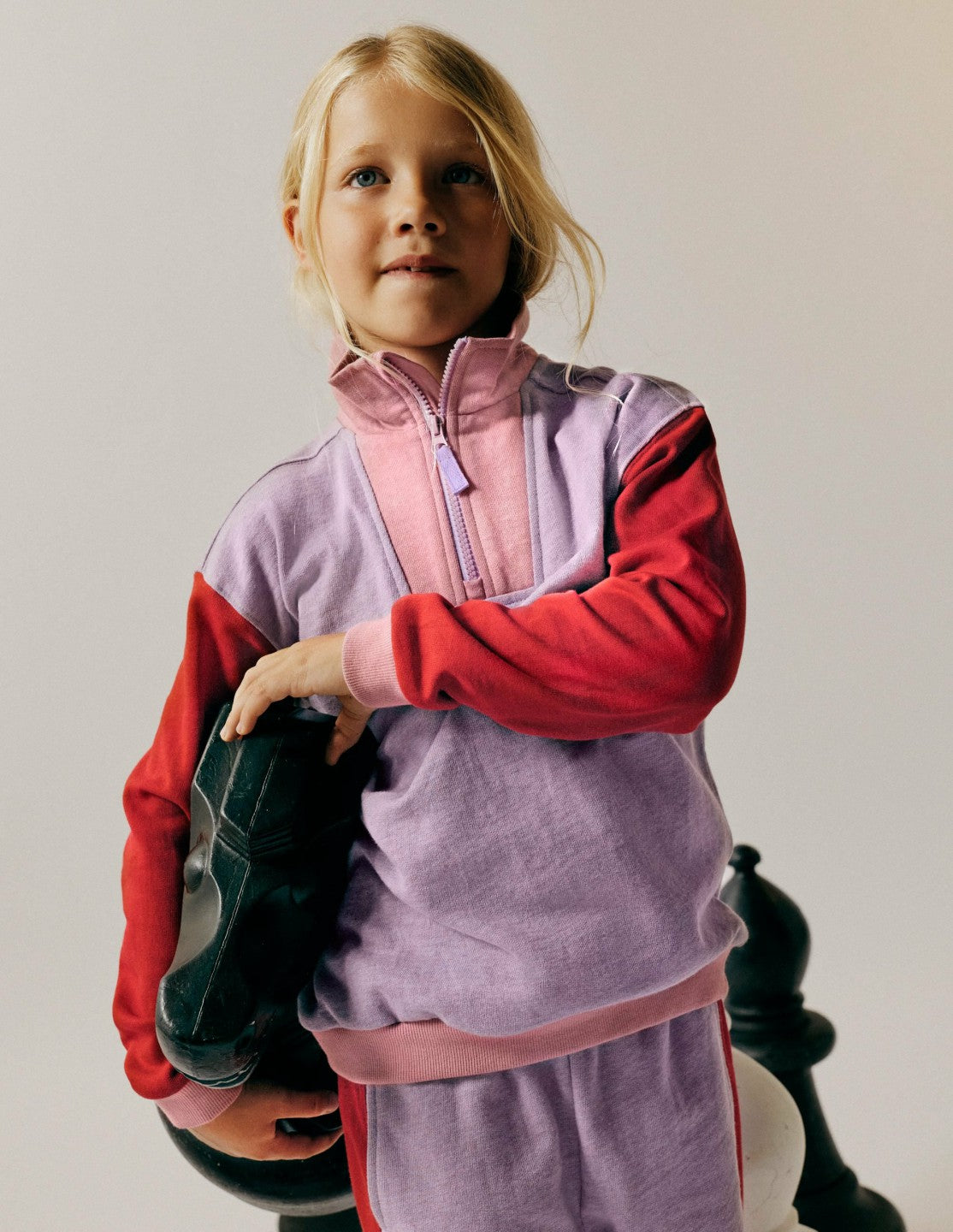 Half-zip Sweatshirt-Purple/Red / Boden On sale