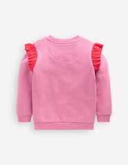 Applique Sweatshirt-Formica Pink Butterfly / Boden