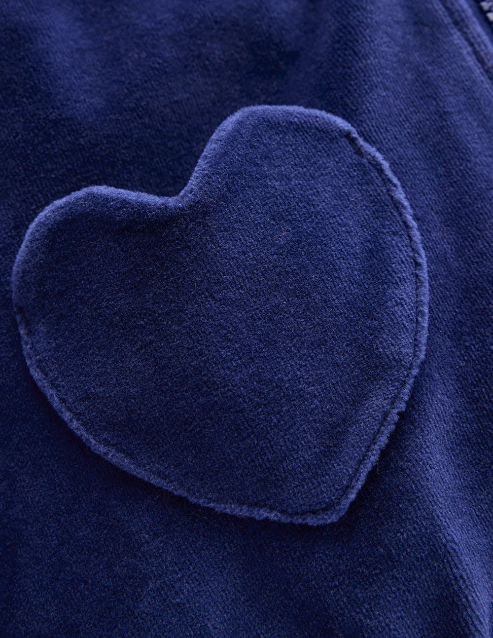 Velour Hoodie-Starboard Blue / Boden Outlet