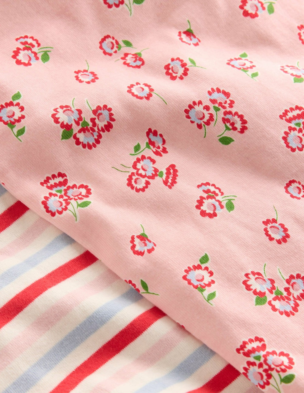 Twin Pack Short Pajamas-Chalk Pink Daisy / Boden us