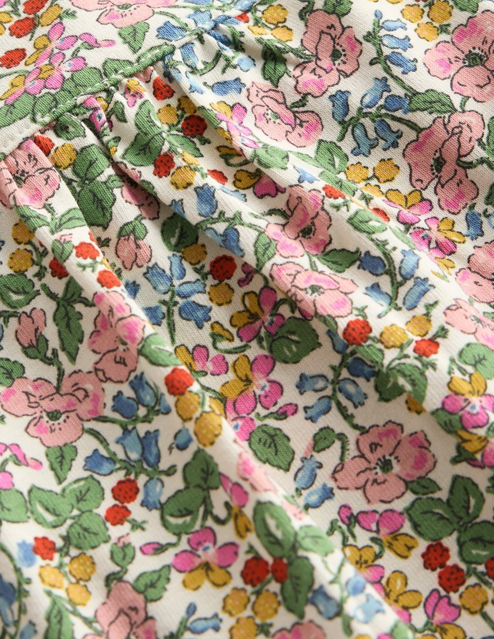 Printed Long Sleeve Nightie-Coconut Milk Berry Floral / Boden Sale