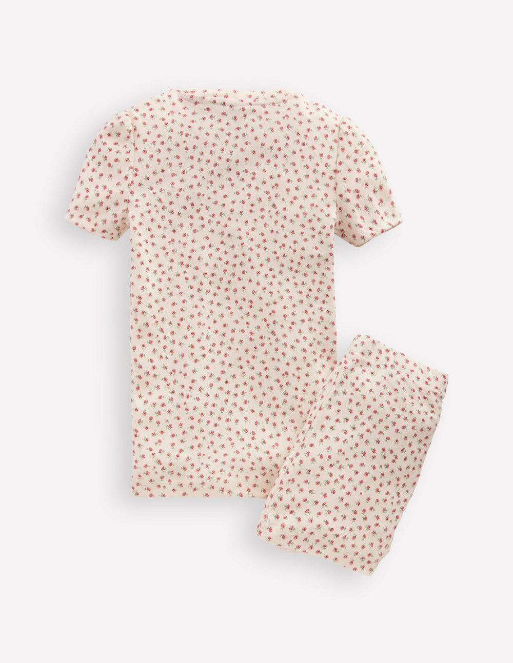 Snug Fit Pointelle Pyjamas-Soft Ivory Floral / Boden Online