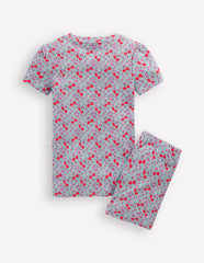 Snug Fit Pointelle Pyjamas-Cherry Orchard / Boden Discount