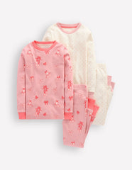 Twin Pack Snug Pajamas-Vintage Pink Ballet Shoes / Boden On sale