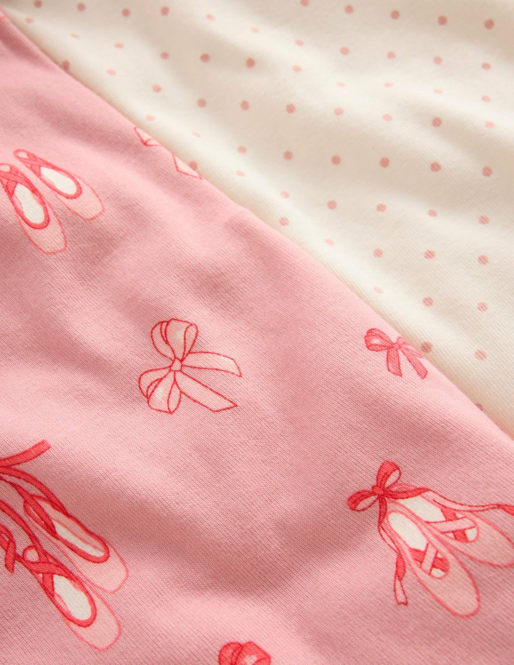 Twin Pack Snug Pajamas-Vintage Pink Ballet Shoes / Boden On sale
