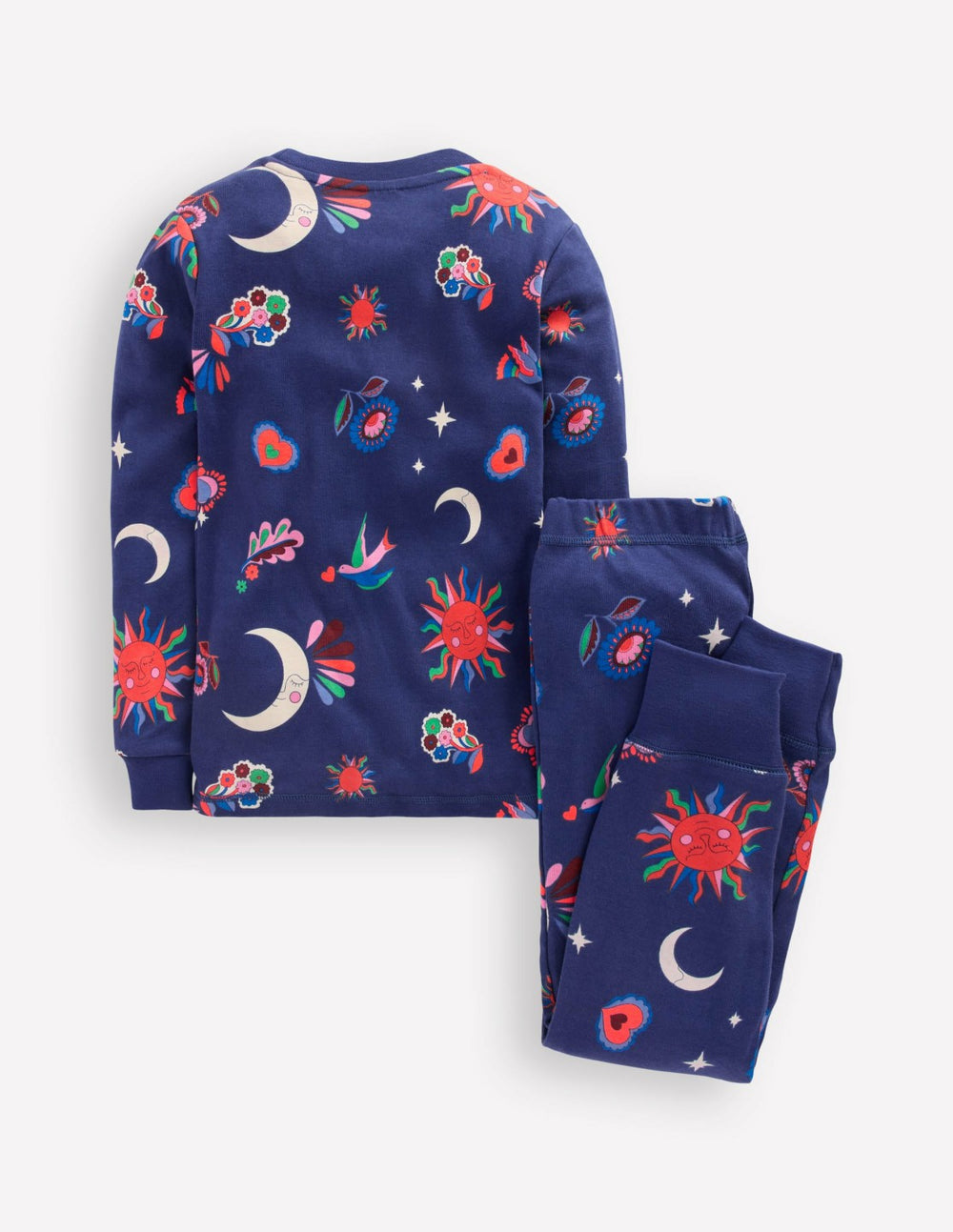 Snug Glow-In-The-Dark Pyjamas-Starboard Blue Celestial / Boden Outlet