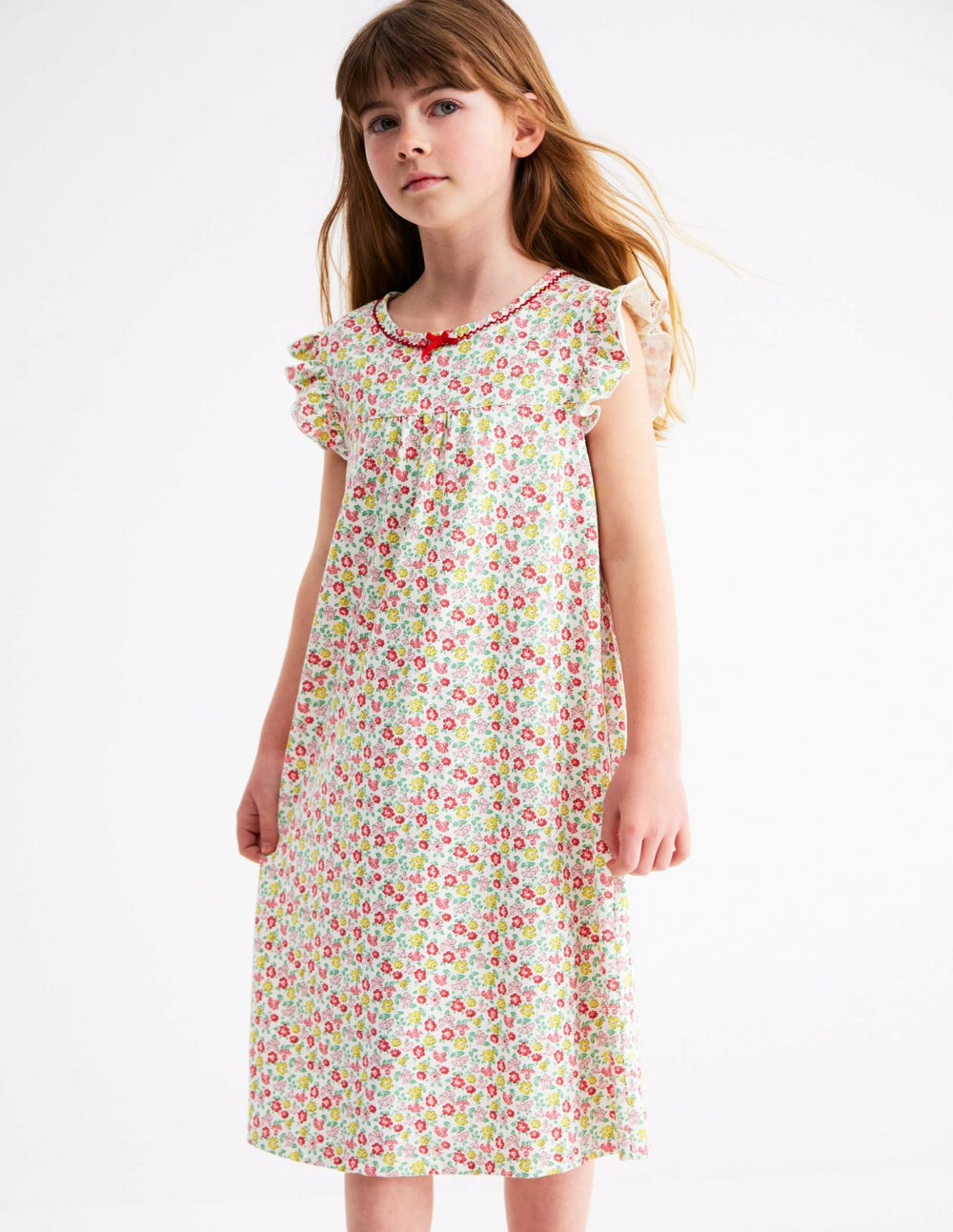 Short Sleeve Nightie-Multi Summer Flowerbed / Boden On sale