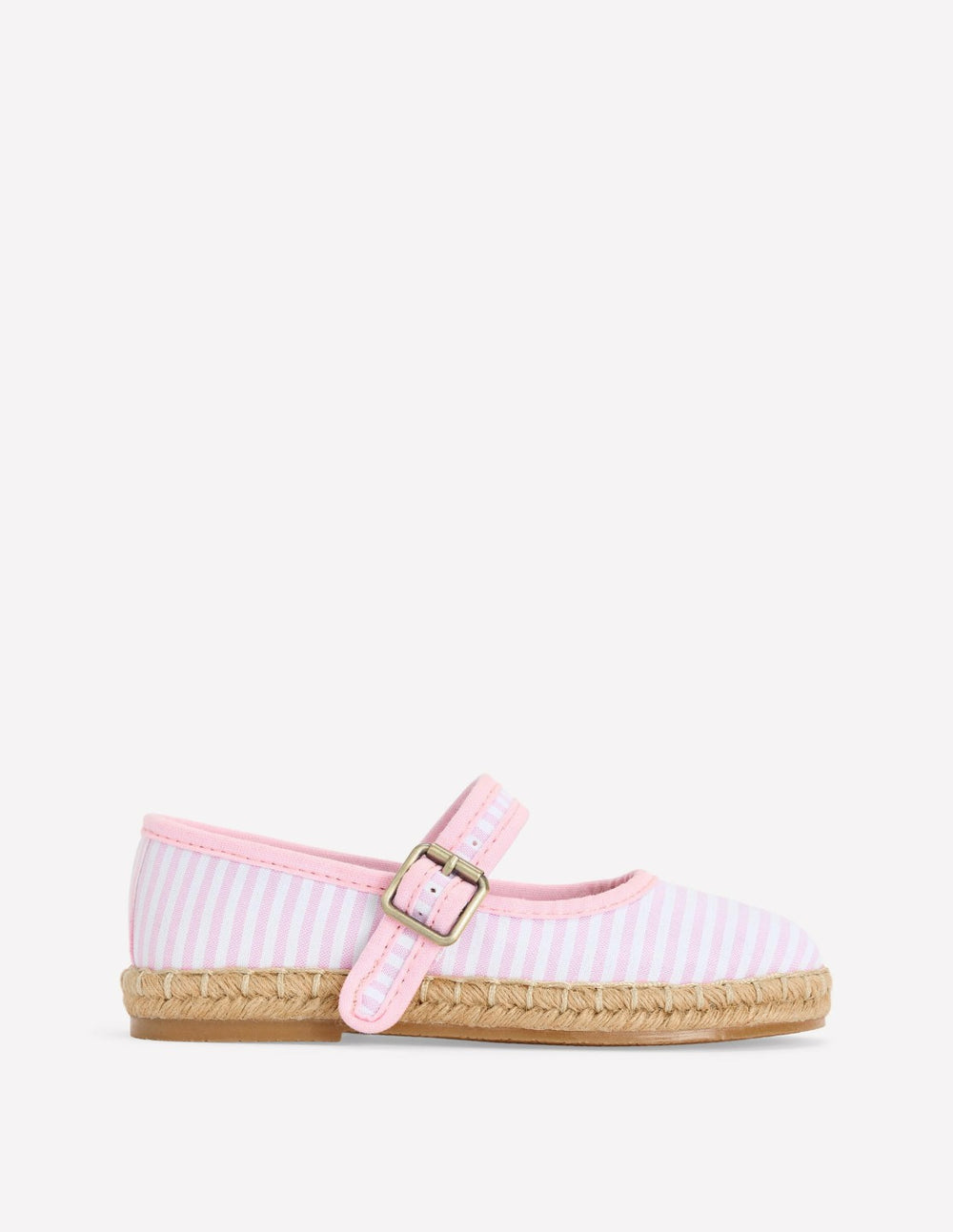 Espadrille Mary Janes-Sea Pink Ticking stripe / Boden On sale