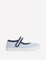 Canvas Mary Janes-Stripe / Boden Sale