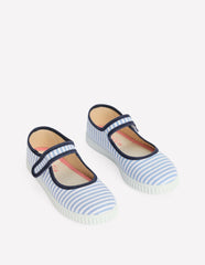 Canvas Mary Janes-Stripe / Boden Sale