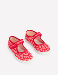 Canvas Mary Janes-Hearts / Boden Online