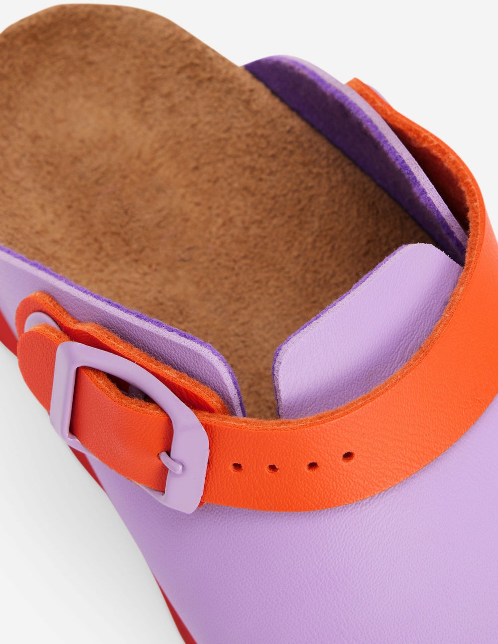 Colourblock Clogs-VIOLET TULIP/ HOT CORAL / Boden On sale