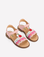 Fun Leather Sandals-Ice Cream / Boden us