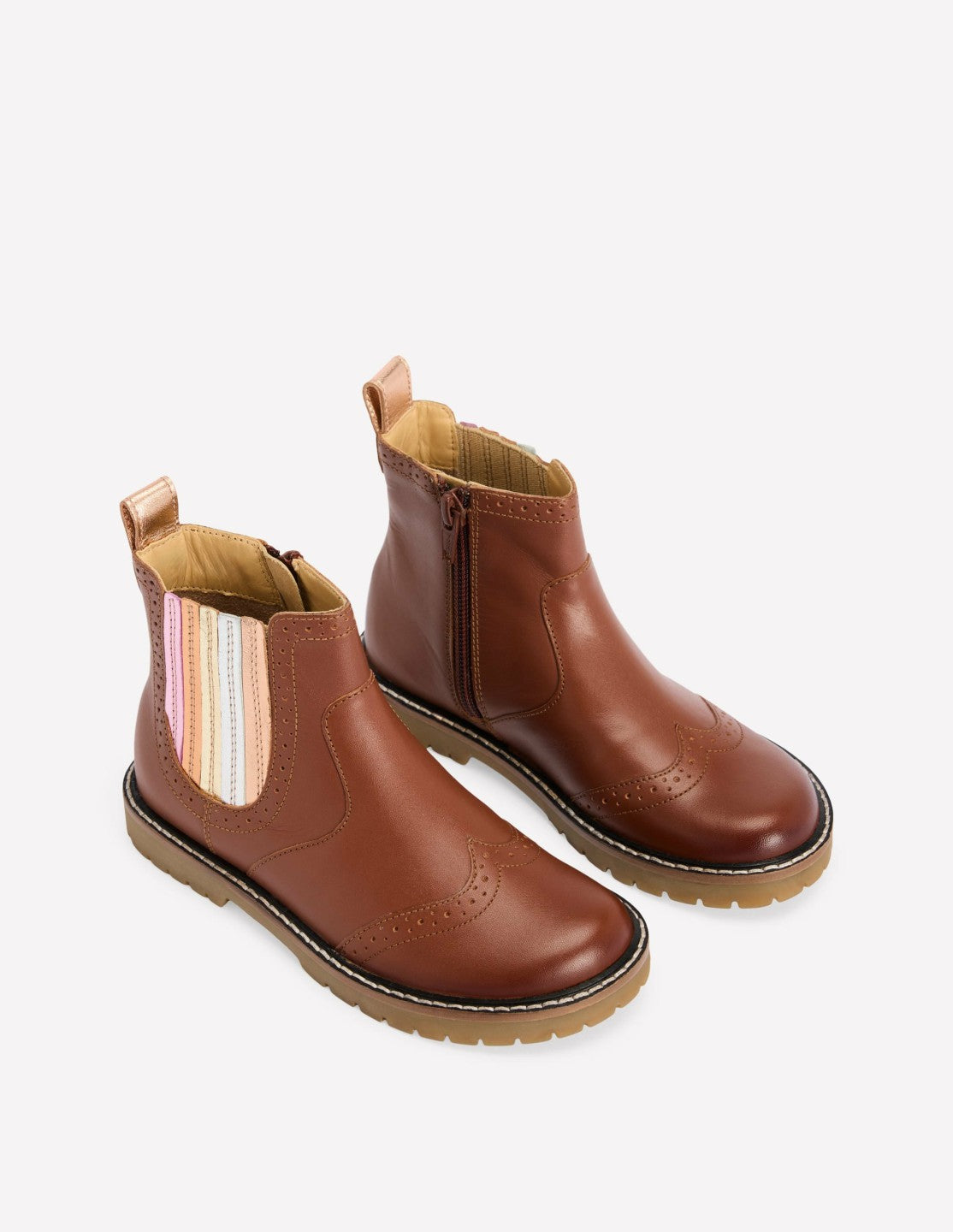 Leather Chelsea Boots-Metallic Tan / Boden Discount