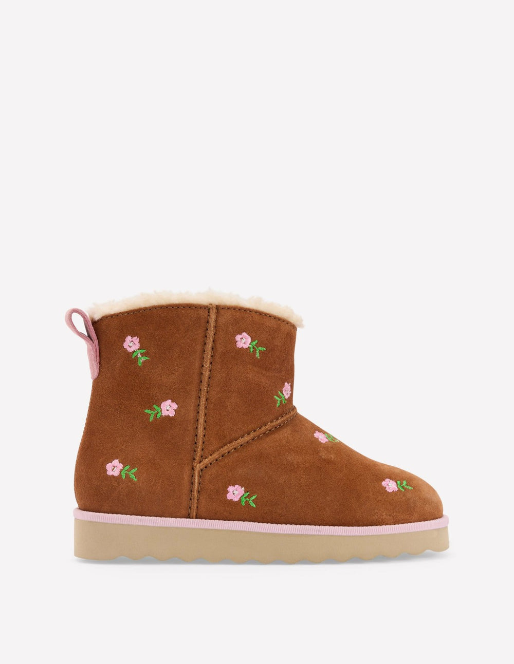 Embroidered Cosy Boots-Embroidered Tan / Boden Online